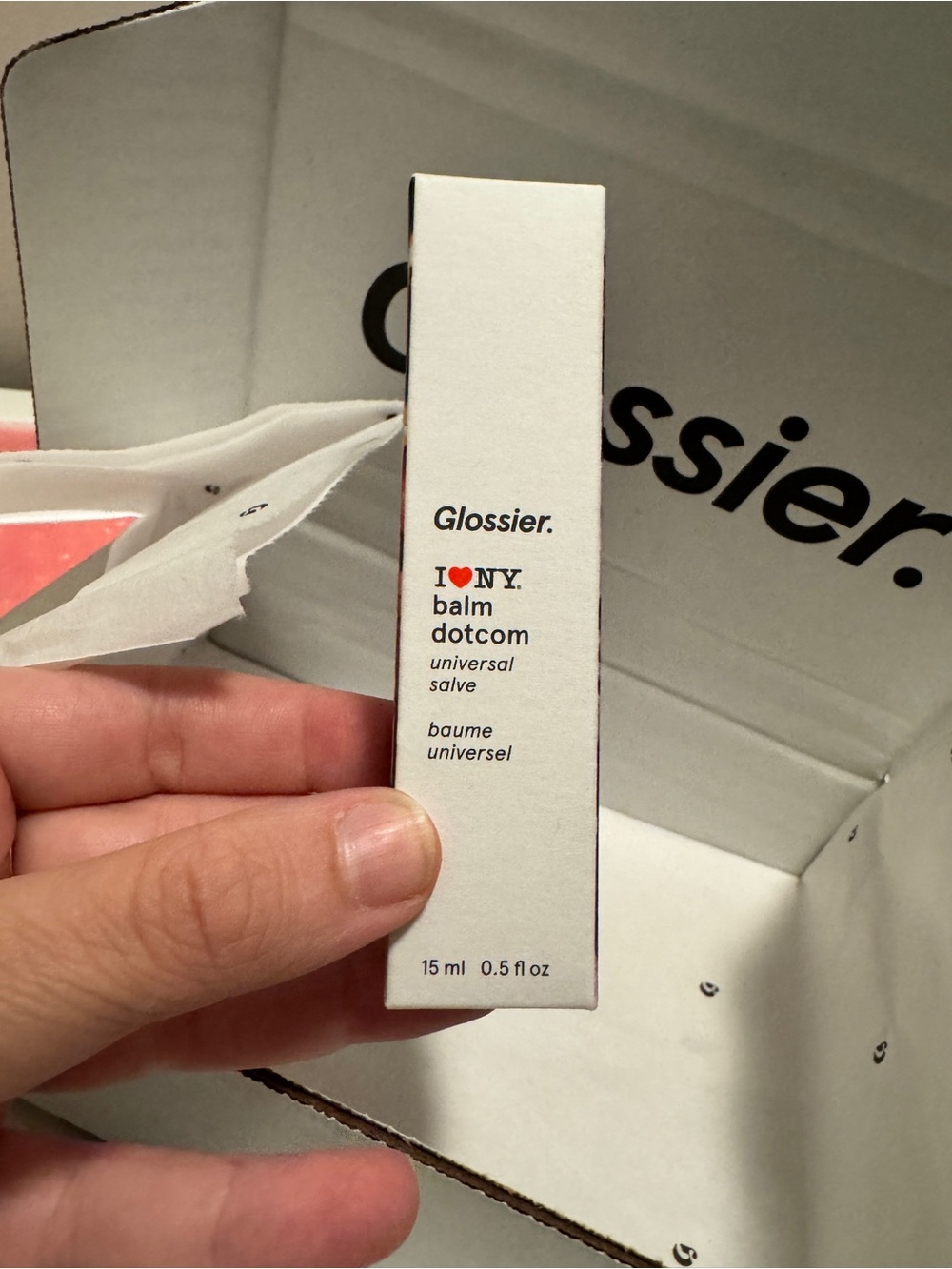 NIB GLOSSIER I ❤️ NY Bundle: Balm DotCom, Sticker Sheet, Keychain, Sticker Pack - Picture 6 of 12